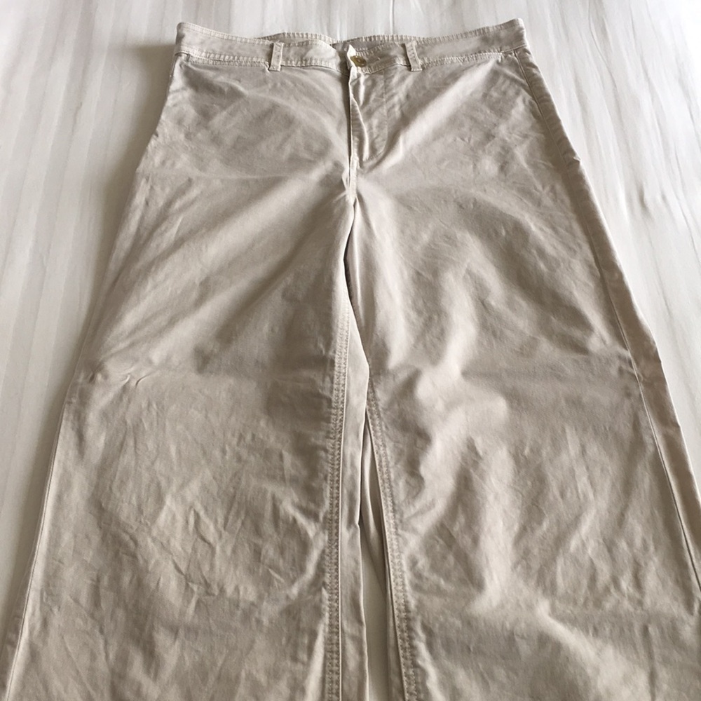 Everlane Beige Wide Leg Chinos, Size 8